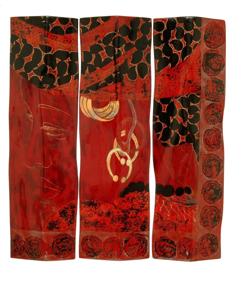 Composition au profil rouge Composition au profil rouge